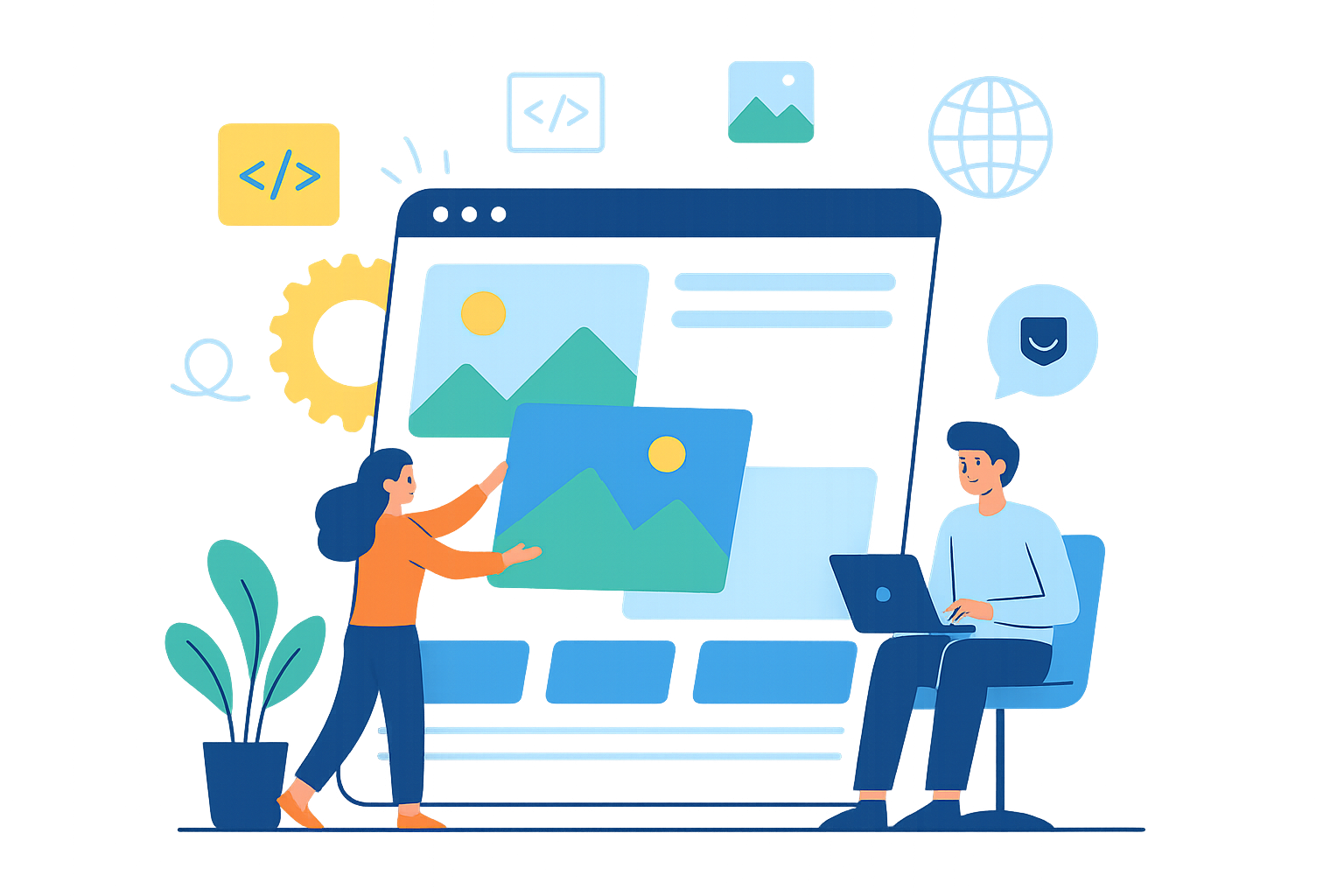 Ilustrasi Jasa Pembuatan Website